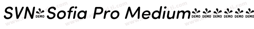 SVN-Sofia Pro Medium字体转换